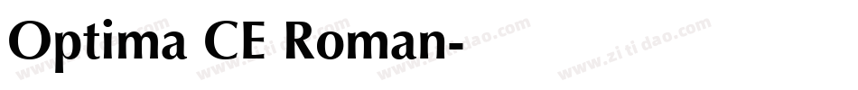 Optima CE Roman字体转换